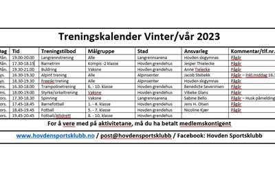 treningskalender